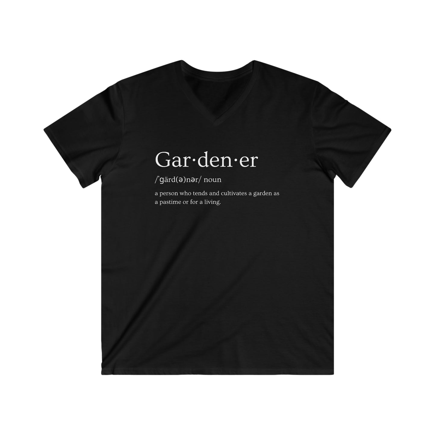 Gardener Men's Fitted V-Neck Short Sleeve Tee