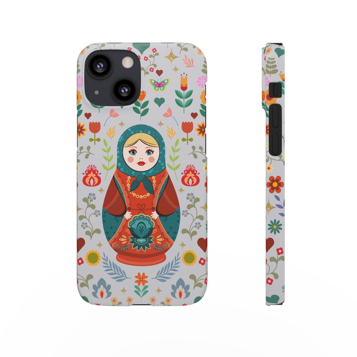 Nesting Doll Snap Cases - Light Grey